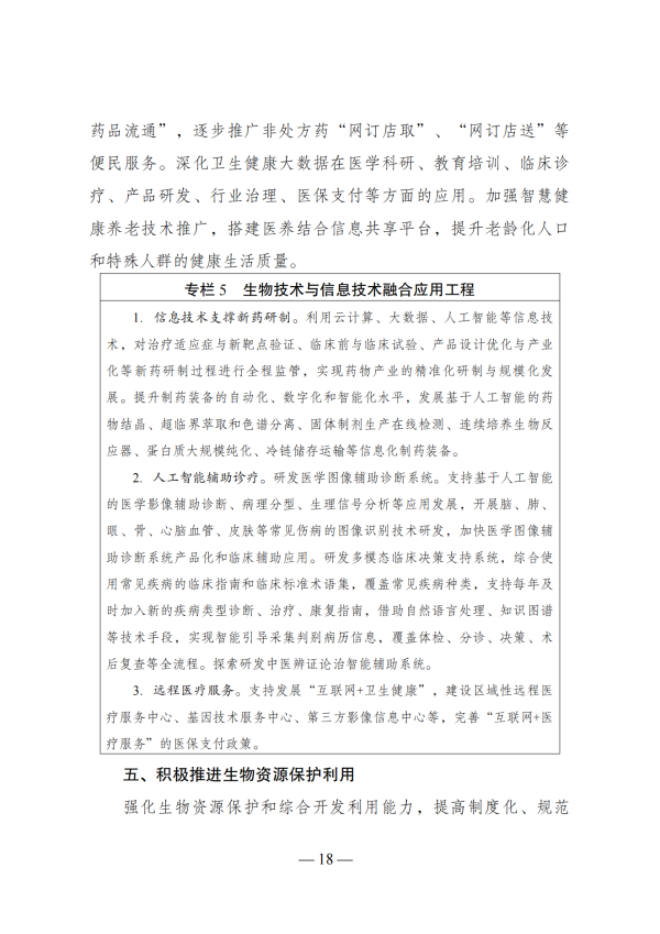 “十四五”生物经济发展规划_16